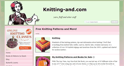 Desktop Screenshot of knitting-and.com