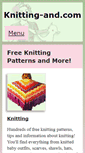 Mobile Screenshot of knitting-and.com